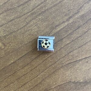 🛍️ Soccer ball Italian Charm - bundle 3 Italian charms for $15 - stainless steel